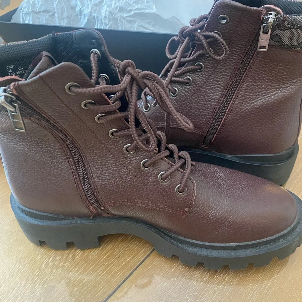 Men's Coach Citysole Oxblood Brown Boot NEW 
Size 7.5 D - Picture 6 of 7